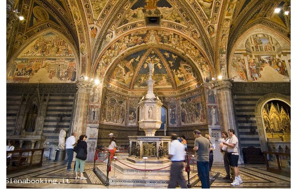 Affreschi Battistero di Siena