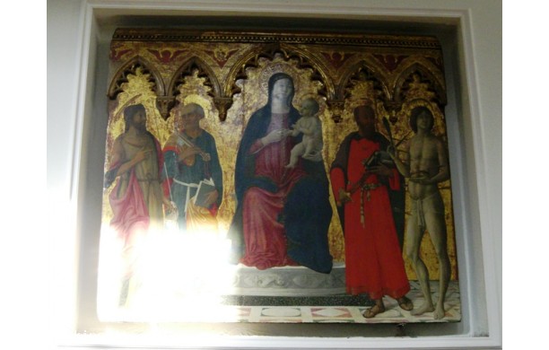 Madonna col Bambino in trono e i Santi Giovanni Battista, Pietro, Paolo e Sebastiano
