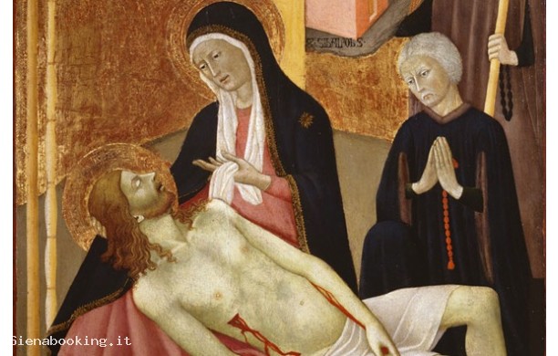 Lamentazione sul Cristo deposto con San Sinibaldo