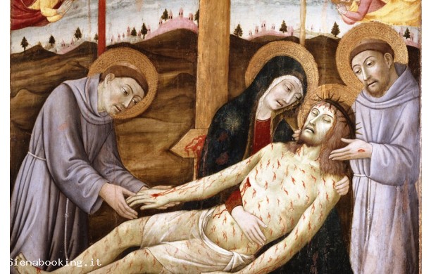 Compianto sul Cristo morto coi Santi Francesco, Antonio da Padova