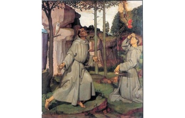 san Francesco che riceve le stimmate