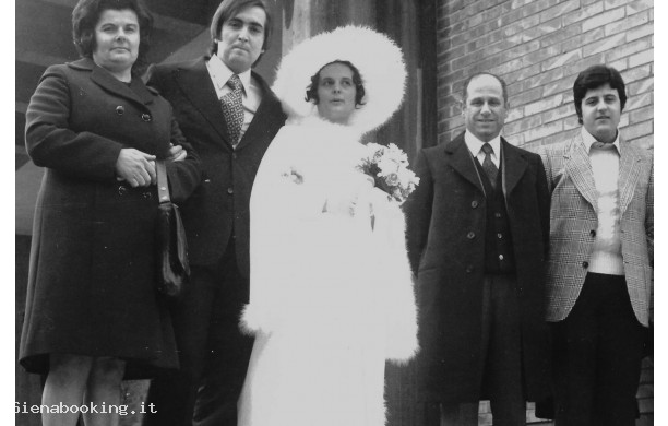 1973, 20 Gennaio - Roberta e Guido, sposi